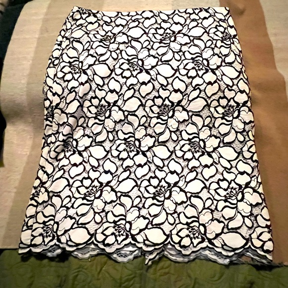 Liz Claiborne Dresses & Skirts - Black and white lace skirt